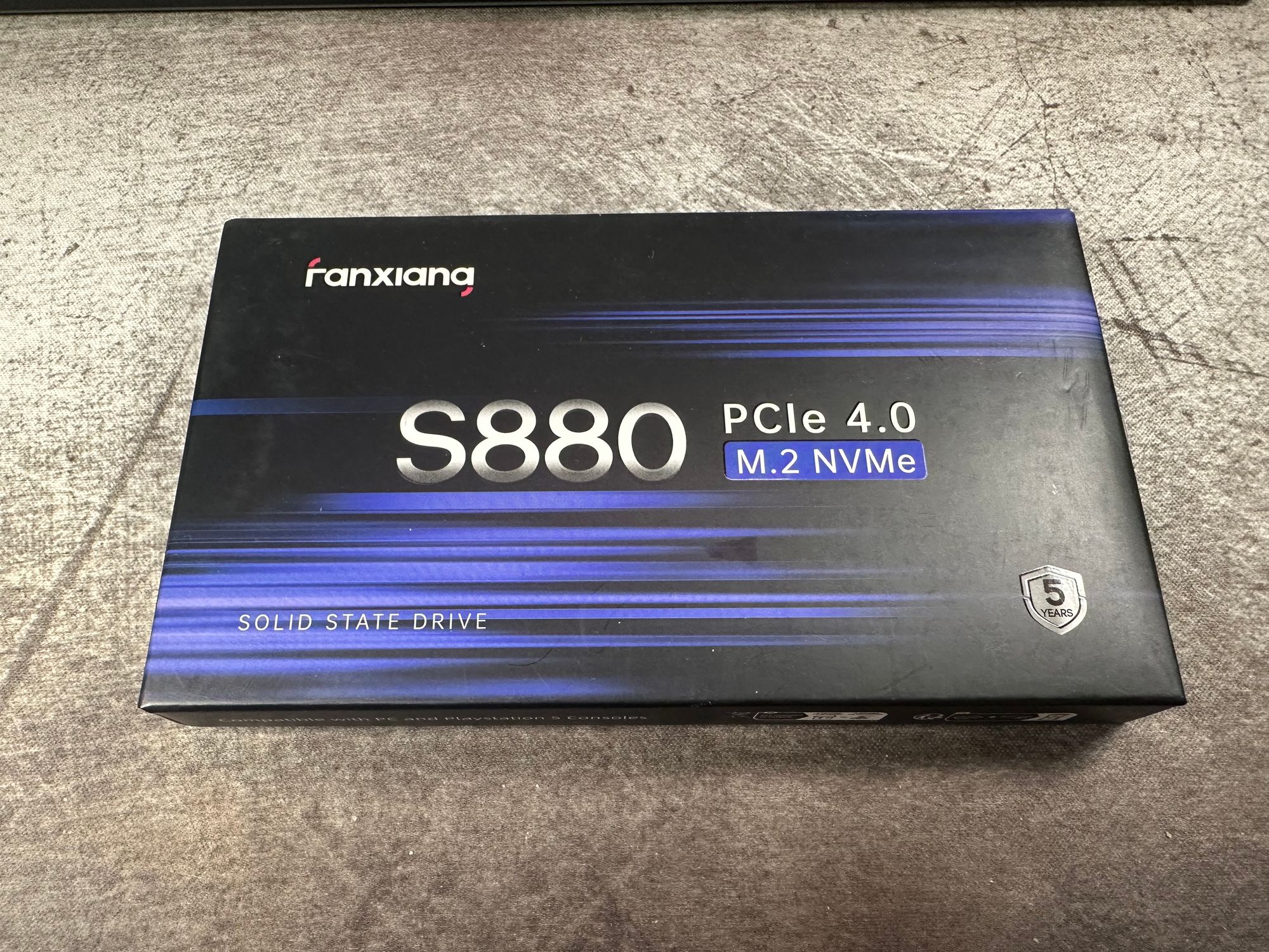 fanxiang S770 1TB NVMe M.2 SSD for PS5 - with Heatsink and DRAM, Up to  7300MB/s, PCIe 4.0, Suitable for Playstation 5 Memory Expansion, Game