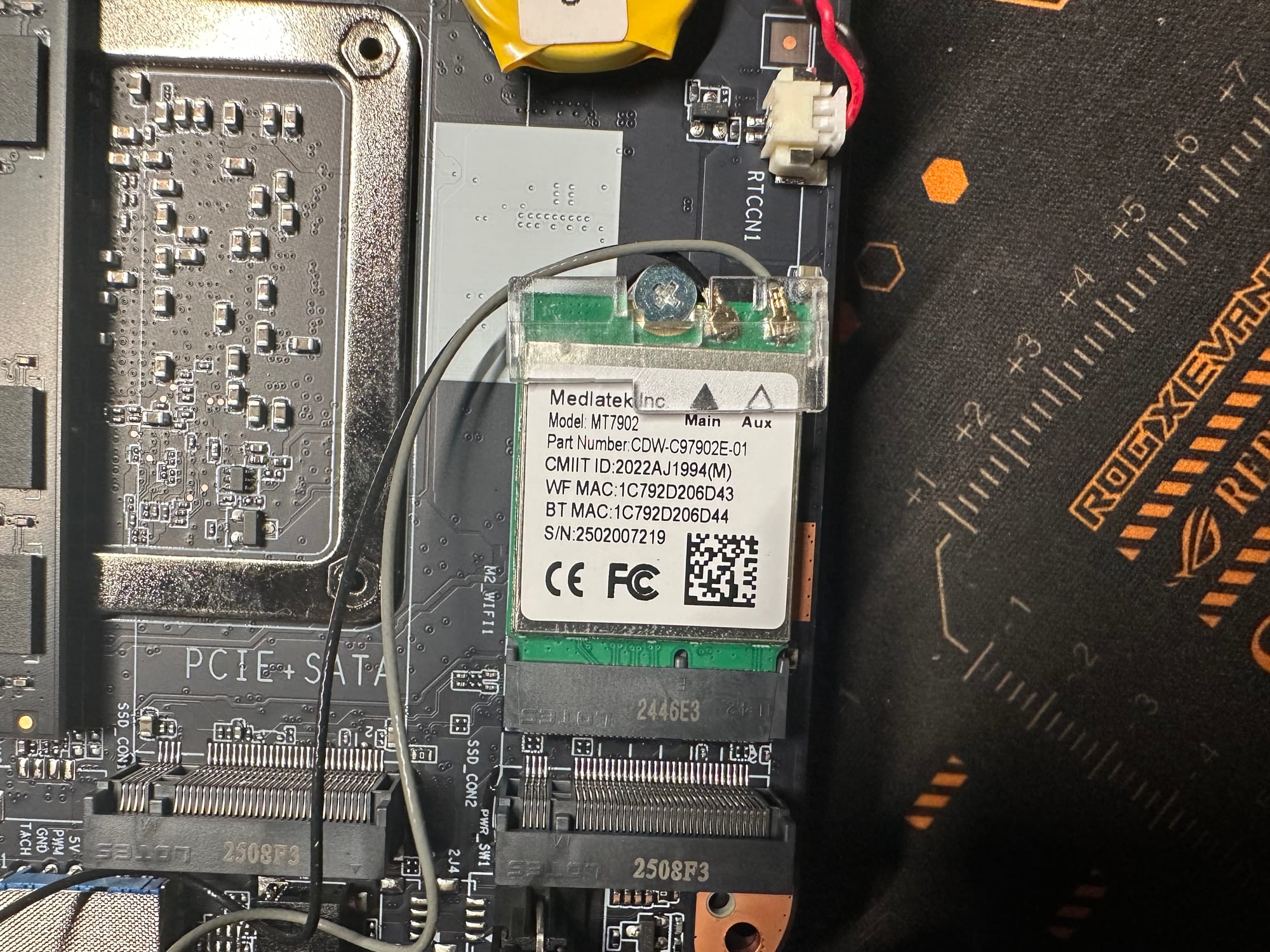mediatek mt7902 wifi6e module