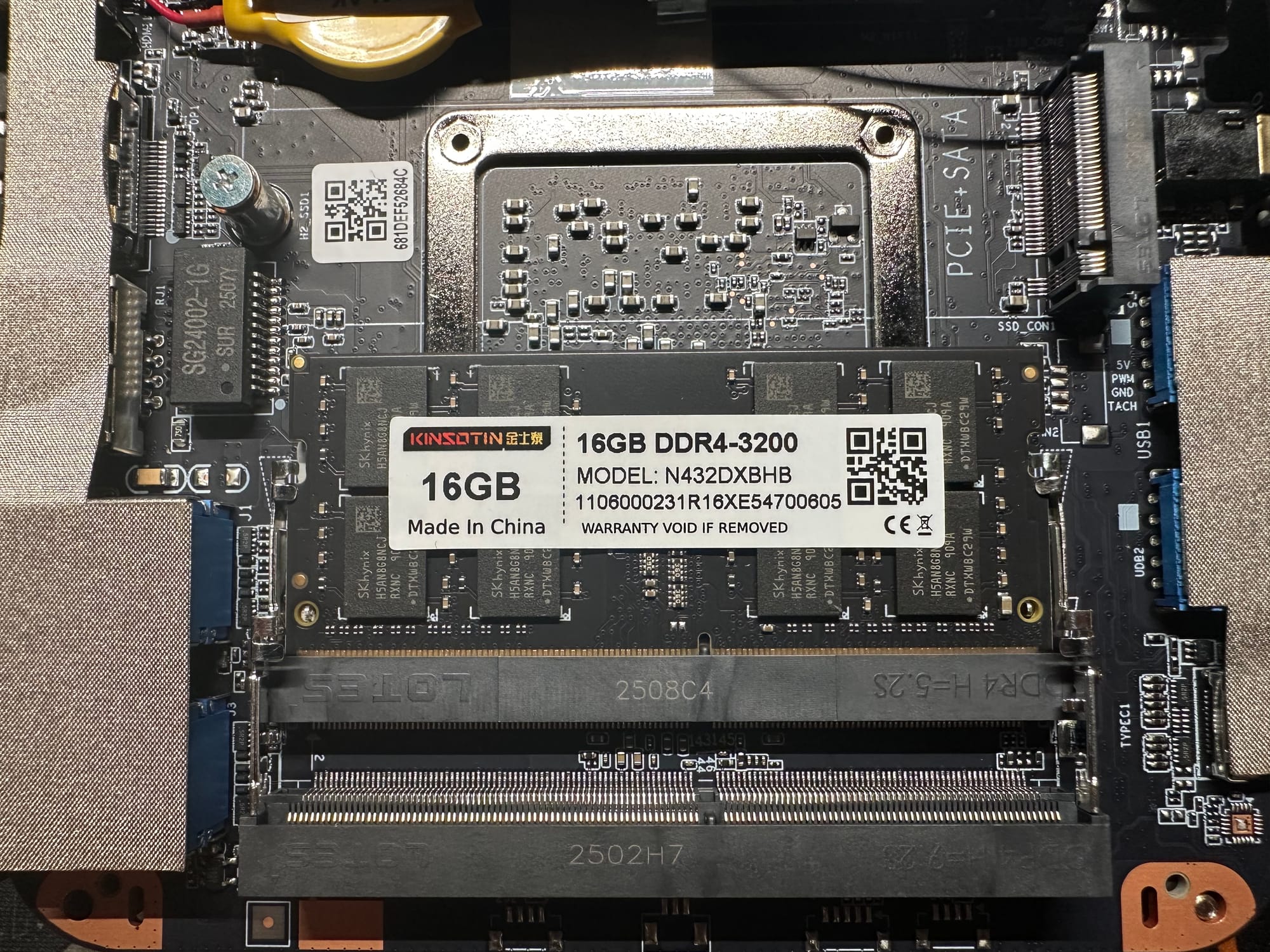 single stick 16gb ddr4-3200 sodimm