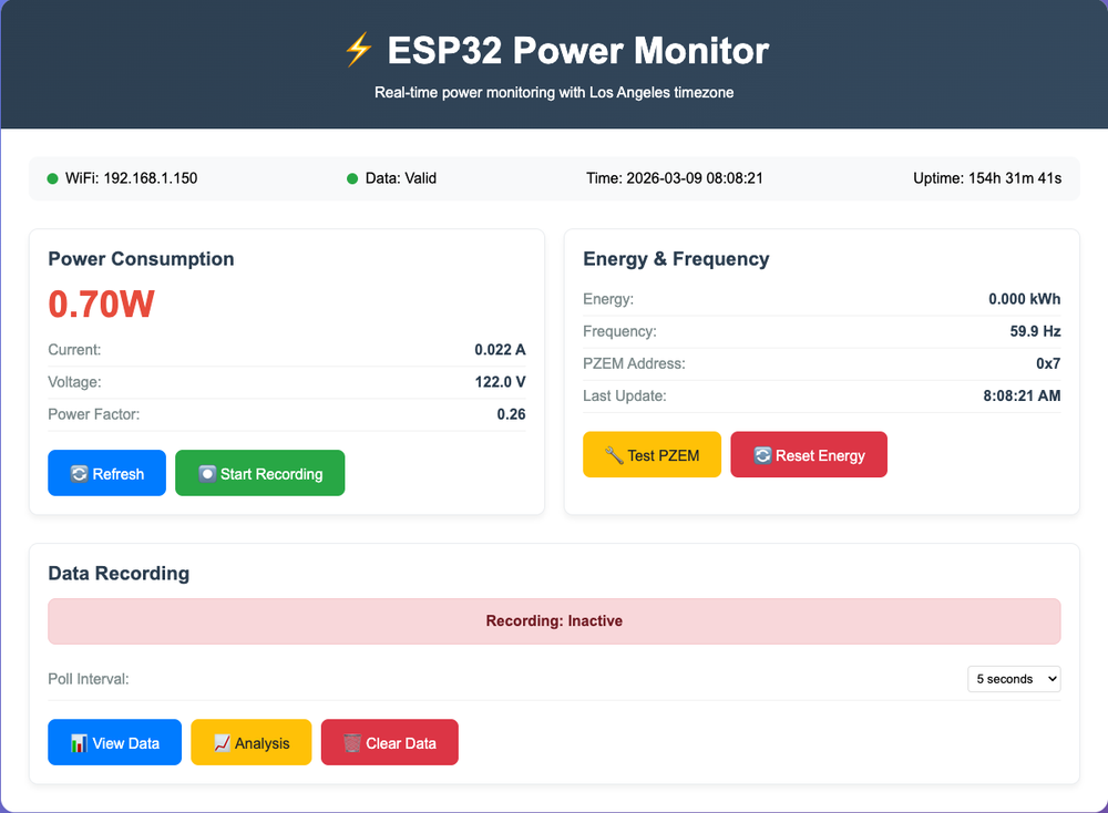 Building a Power Monitoring System with ESP32 and PZEM-004T: A Pull-Based Approach
